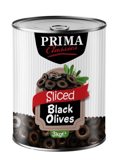 SLICED BLACK OLIVES TIN